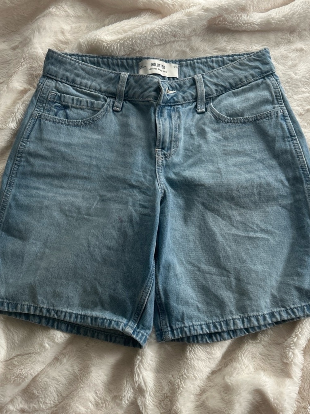 Hollister Light Wash Denim Jean Shorts